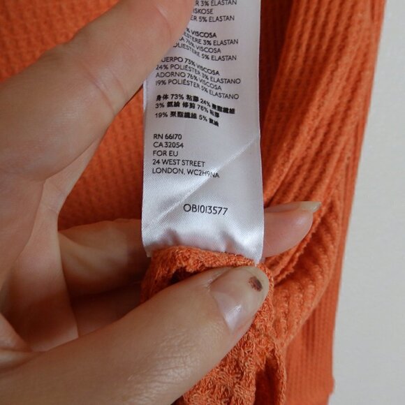 Free People We The Free North Shore Thermal Tunic Long Sleeve size S & M - Picture 5 of 11